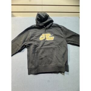 Nike JORDAN Flight Heritage Men's Hoodie‎ Sz M Black Brand New